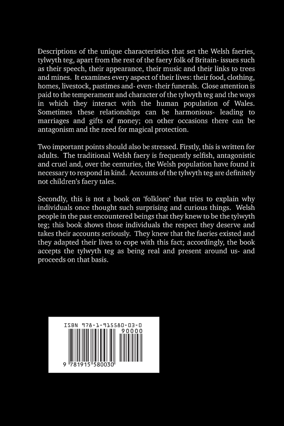 Welsh Fairies: The Tylwyth Teg | Paperback | 2023 | by John Kruse | Fairy Folk | Sidhe | Fae