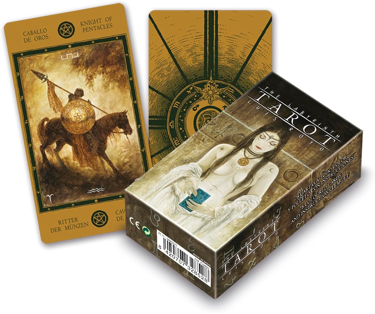 The Labyrinth Tarot Cards | Detailed Gothic Tarot Card Deck | Luis Royo | Divination | Fortune Telling