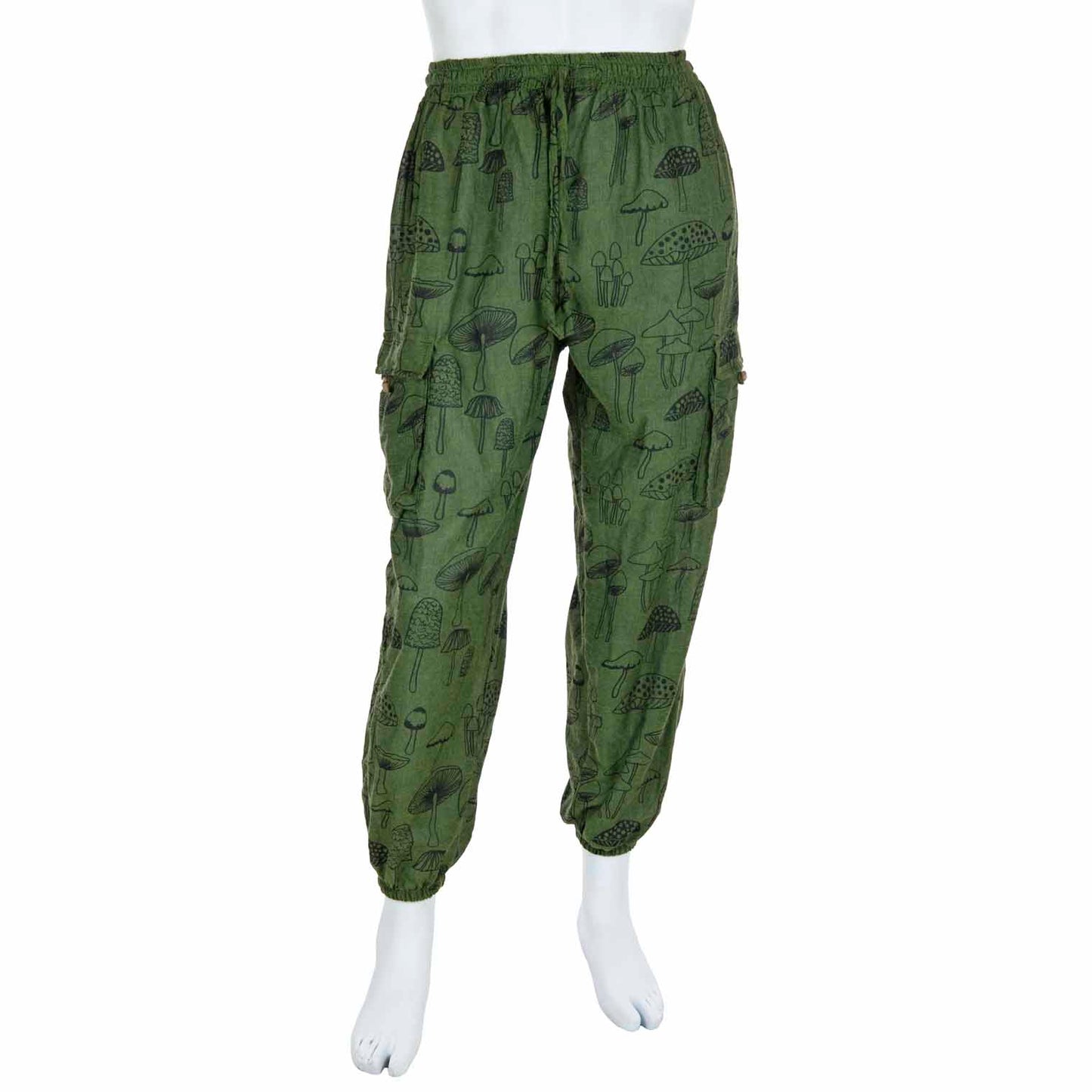 Mushroom Print Combat Trousers | Boho Style | Cottagecore