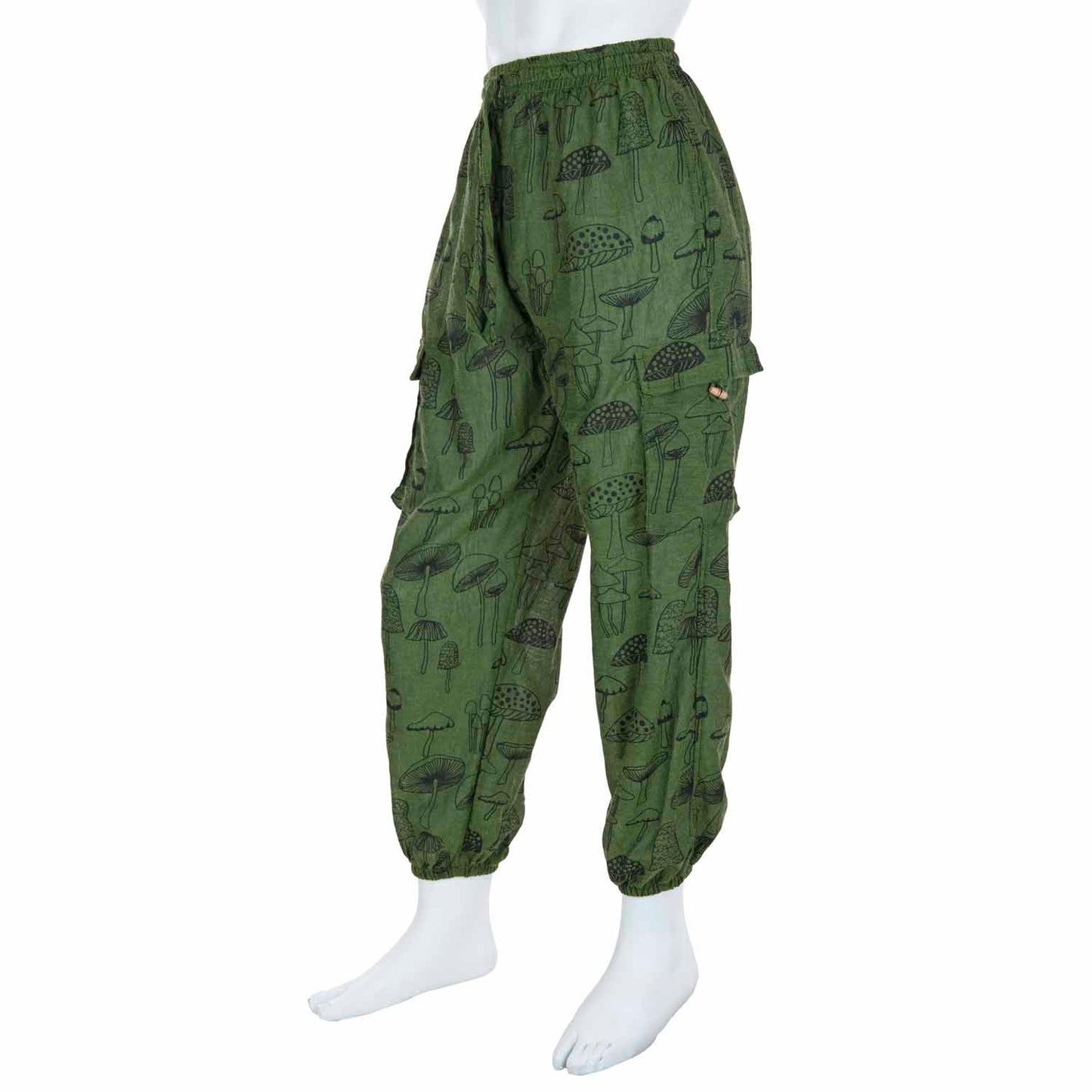 Mushroom Print Combat Trousers | Boho Style | Cottagecore