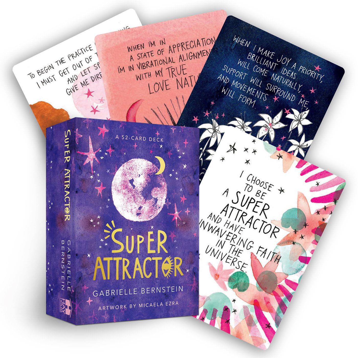 Super Attractor: A 52-Card Deck | by Gabrielle Bernstein (Author), Micaela Ezra (Illustrator)