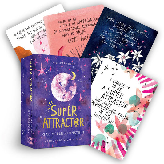 Super Attractor: A 52-Card Deck | by Gabrielle Bernstein (Author), Micaela Ezra (Illustrator)