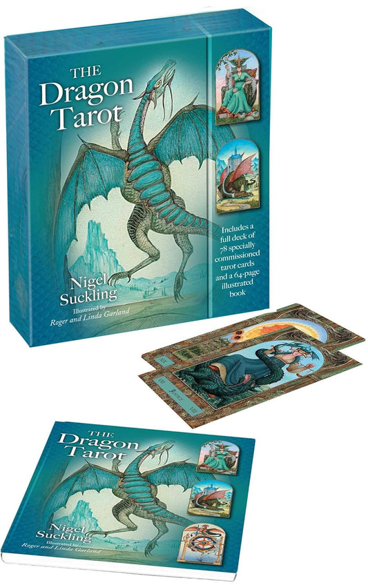 The Dragon Tarot | Includes a full deck of 78 specially commissioned tarot cards and a 64-page illustrated book Cards | 2018 | by Nigel Suckling (Author)