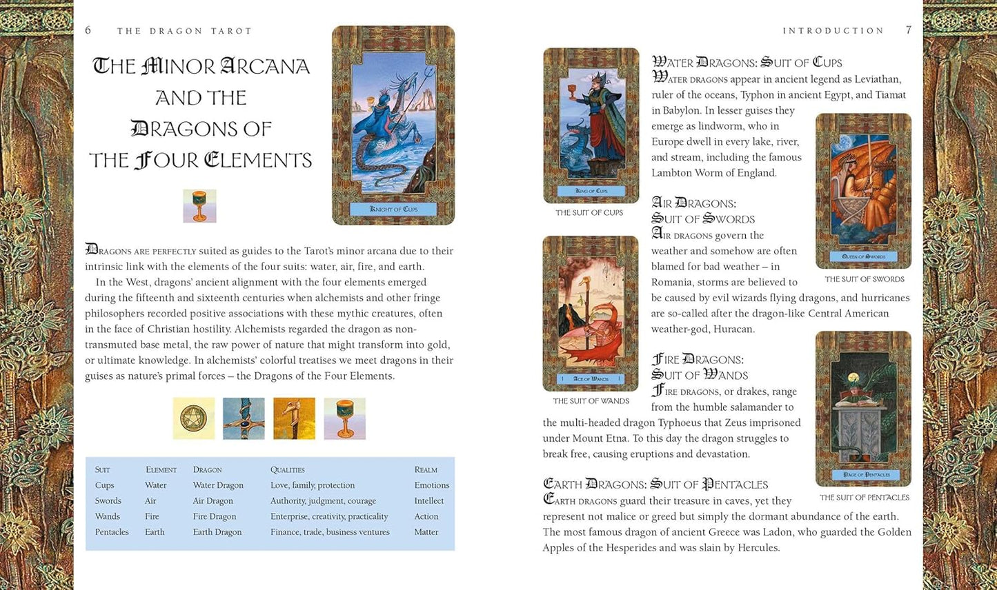 The Dragon Tarot | Includes a full deck of 78 specially commissioned tarot cards and a 64-page illustrated book Cards | 2018 | by Nigel Suckling (Author)