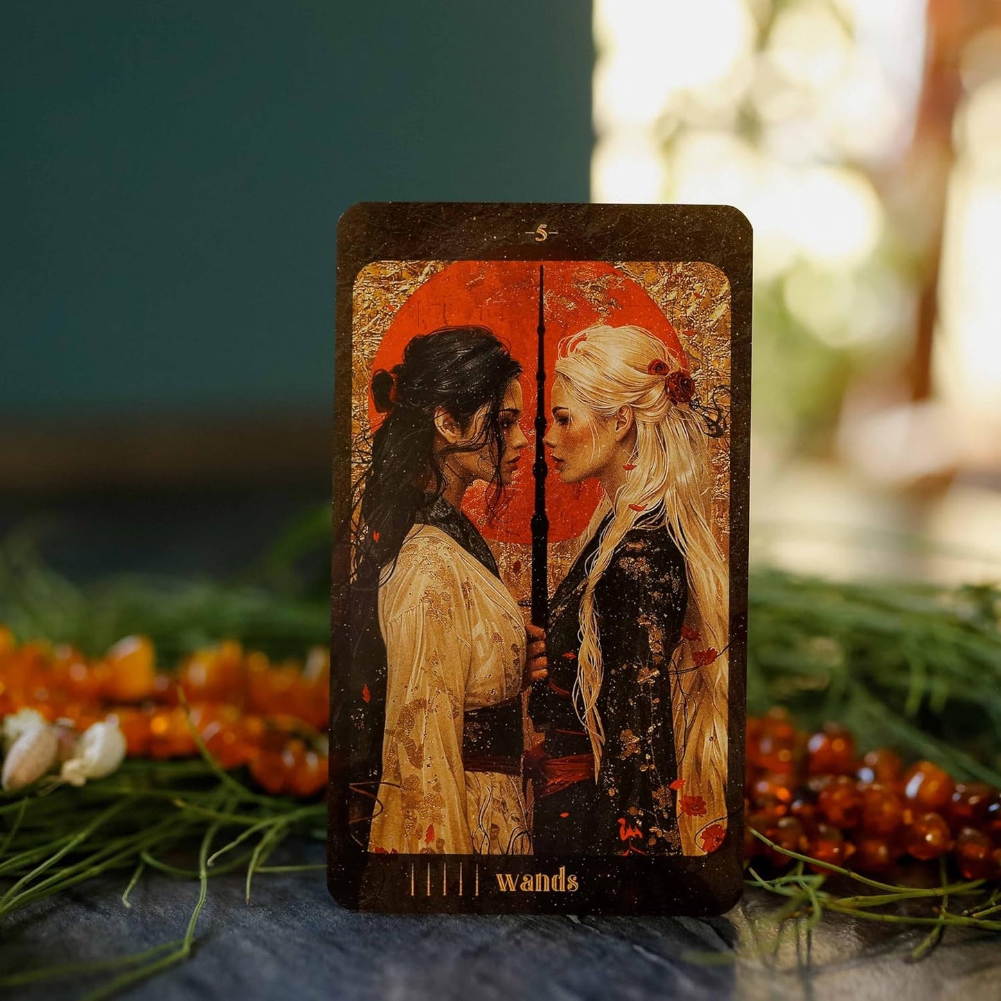 Amber Moon Tarot | 78 tarot cards and 80-page booklet Cards | 2025 | by Hepie Bartkowski (Author)