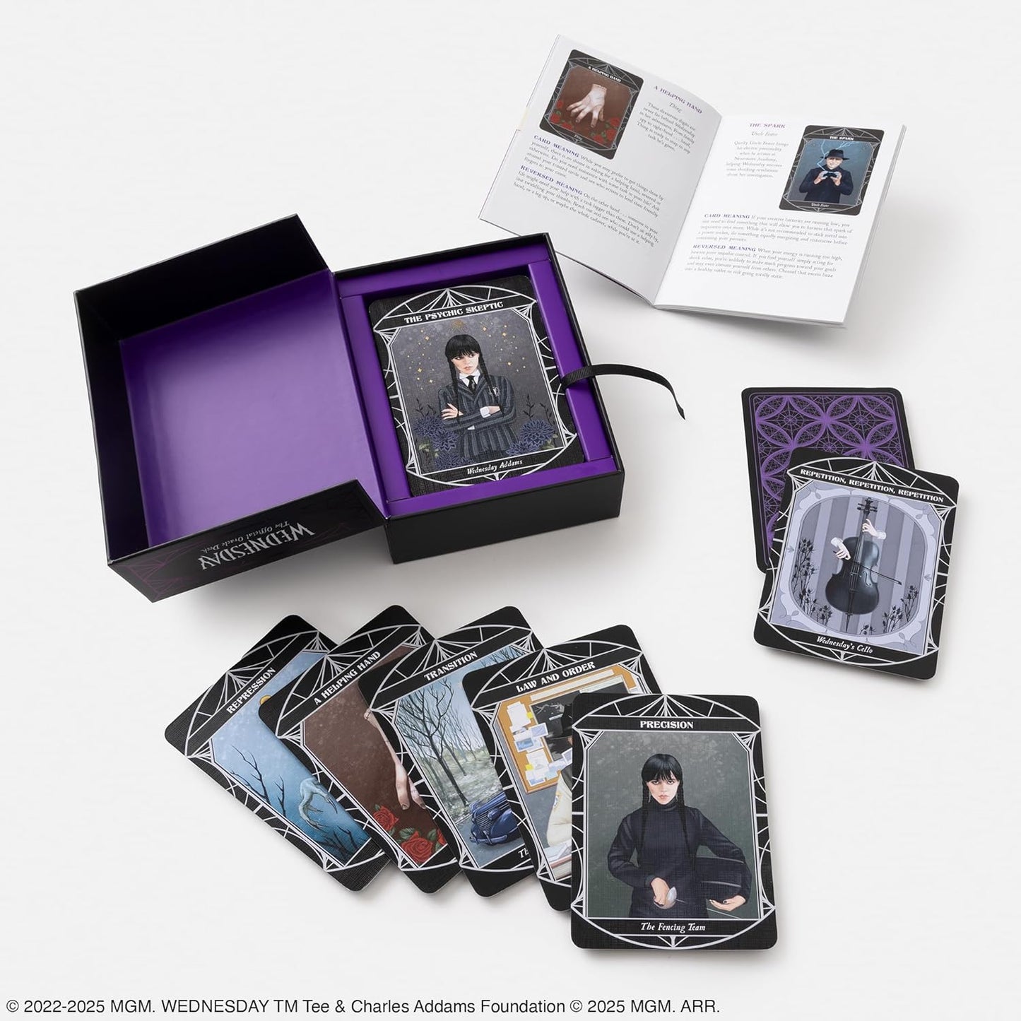 Wednesday: The Official Oracle Deck: Oracle Cards: A 52-Card Deck and Guidebook Cards | 2026 | by MGM Studios (Author), Amy Chase (Author) | Divination | Fortune Telling