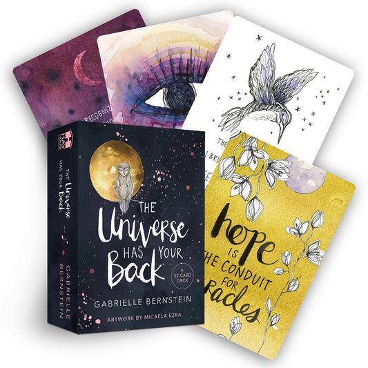 The Universe Has Your Back Cards: A 52-Card Deck | by Gabrielle Bernstein (Author), Micaela Ezra (Illustrator)  | Divination | Fortunetelling