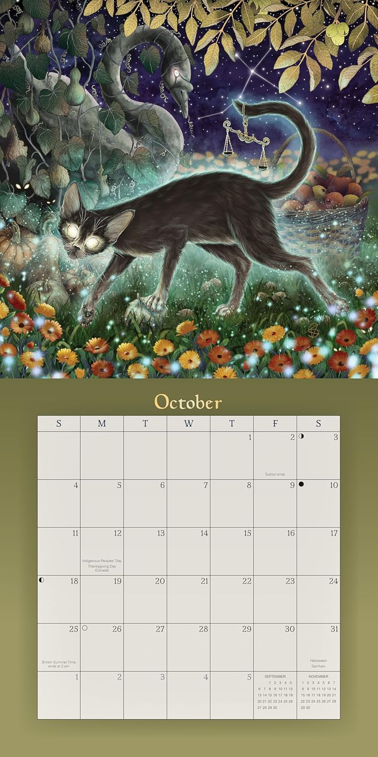 Llewellyn's 2026 Magical Mystical Cats Calendar Calendar | Wall Calendar | by Llewellyn (Author)