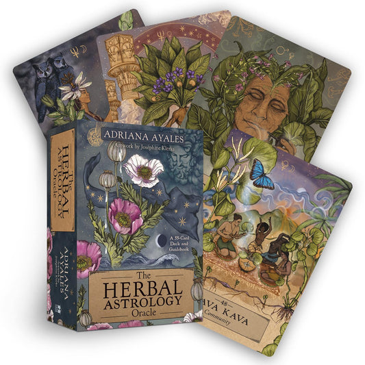 The Herbal Astrology Oracle | A 55-Card Deck and Guidebook Cards | 2022 | by Adriana Ayales (Author)