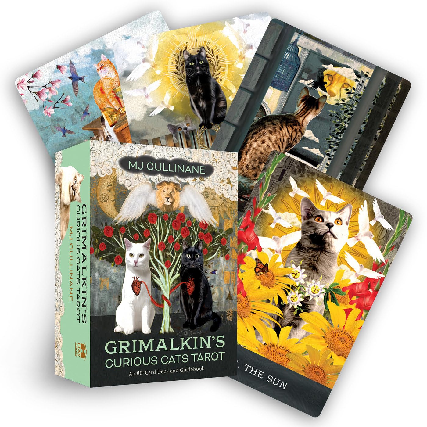 Grimalkin's Curious Cats Tarot | 80-Card Deck and Guidebook | 2023 | by MJ Cullinane | Divination | Fortunetelling