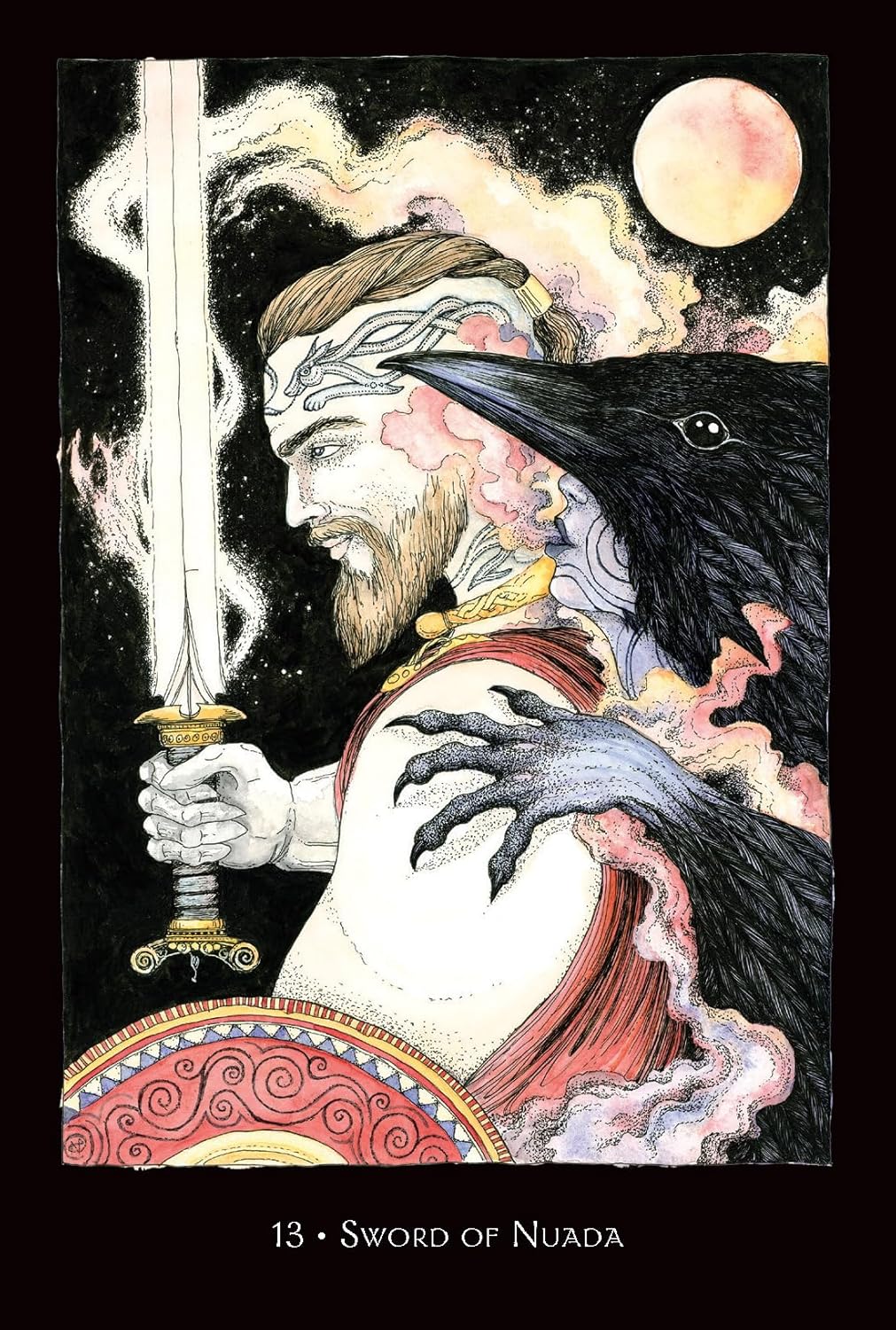 Call of the Morrigan Oracle: A 45-Card Deck and Guidebook | 2025 | by Stephanie Woodfield, Karen Storminger, Naomi Cornock | Divination | Fortune Telling