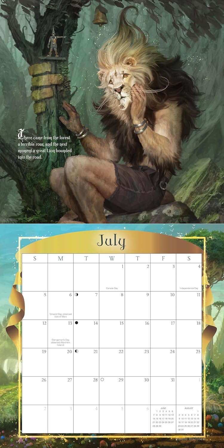 Llewellyn's 2026 Wizard of Oz Calendar | Wall Calendar | 2025 | by Paolo Barbieri (Author)
