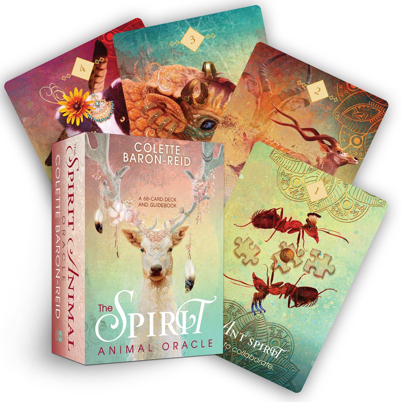 The Spirit Animal Oracle | 68-Card Deck - Animal Spirit Cards with Guidebook | by Colette Baron-Reid (Author) | Divination | Fortunetelling