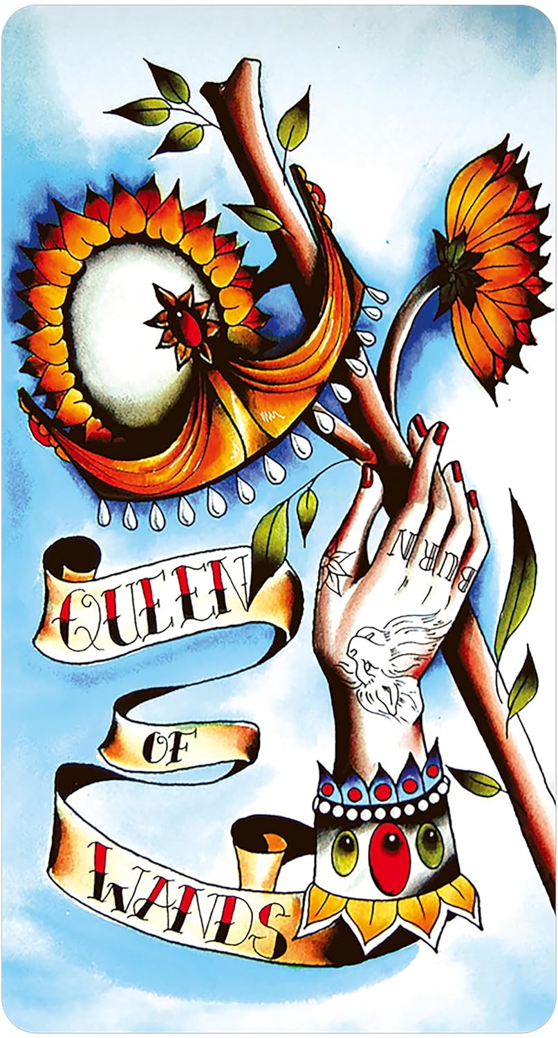Eight Coins' Tattoo Tarot Borderless Miniature Edition Cards | Mini Set 8x4 cm| 2025 | by Eight ElianJames Showell