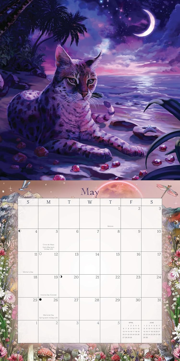 Llewellyn's 2026 Magical Mystical Cats Calendar Calendar | Wall Calendar | by Llewellyn (Author)