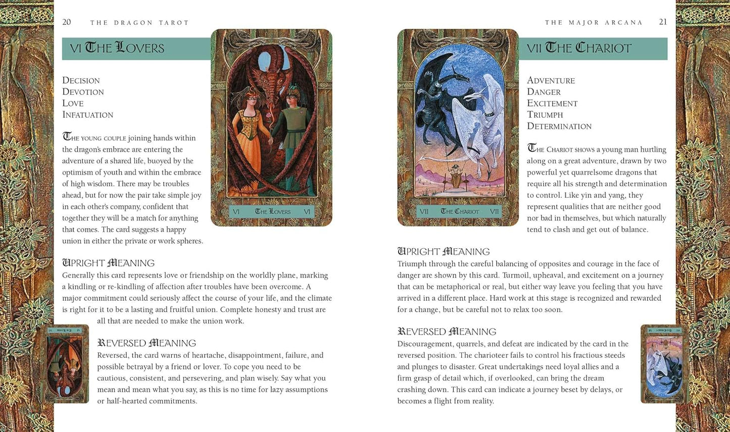 The Dragon Tarot | Includes a full deck of 78 specially commissioned tarot cards and a 64-page illustrated book Cards | 2018 | by Nigel Suckling (Author)
