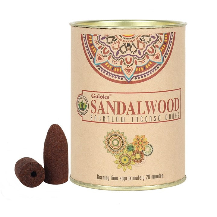 Goloka Sandalwood Back Flow Cones | Home fragrance