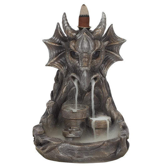 Grey Dragon Backflow Incense Burner | Home Fragrance | Goth Decor | Witch Altar | Cottagecore