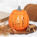 Orange Leaf Cut Out Pumpkin Oil Burner | Wax Warmer | Home Fragrance