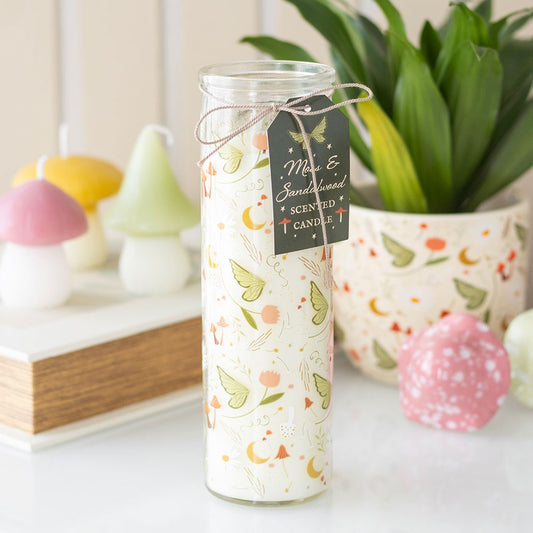 Fairy Folklore Tube Candle | Moss and Sandalwood |Cottagecore