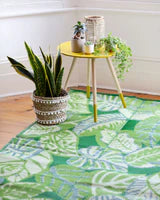 Tropical Leaf Outdoor Rug | Waterproof | 120 x 180 cm | Pinic Blanket