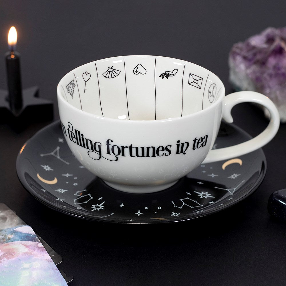 Fortune Telling Ceramic Teacup | Divination | Tasseography | Tea Leaf Reading