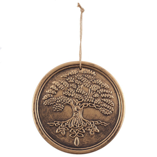 Bronze Terracotta Tree of Life Plaque | By Lisa Parker | Wall Hanging | Cottage Core | Wicca | Druid