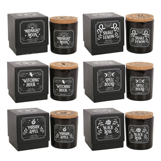 Midnight Ritual Candles | 6 Different Scents | Altar Candles | Scented Candles | Goth Decor