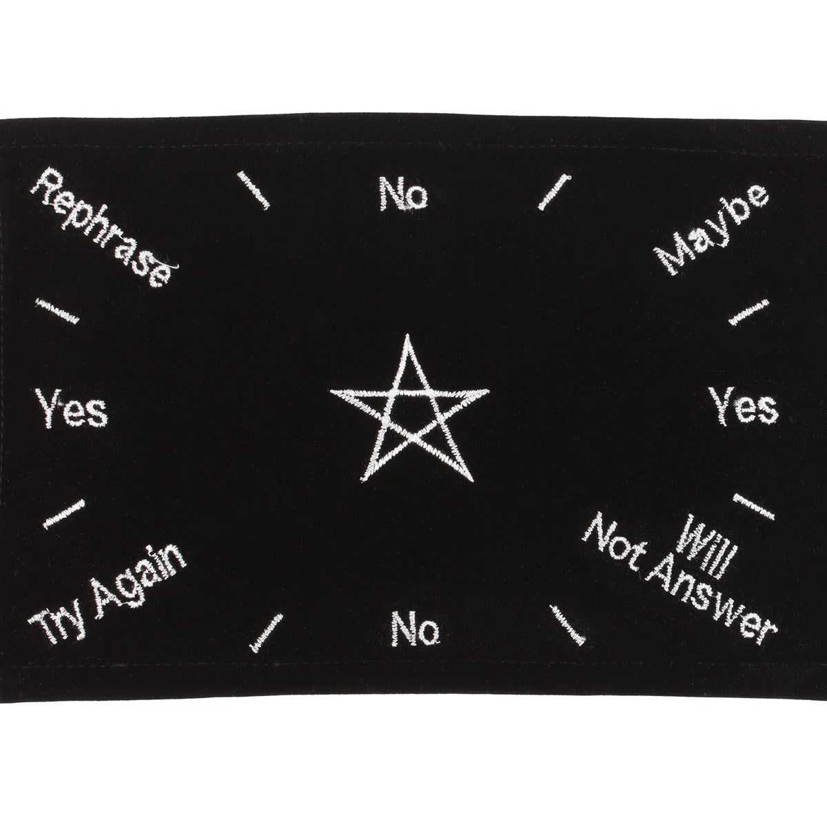 Embroidered Pentacle Pendulum Mat | Pendulum Mat | Divination Tools | Decision Maker | Altar Cloth