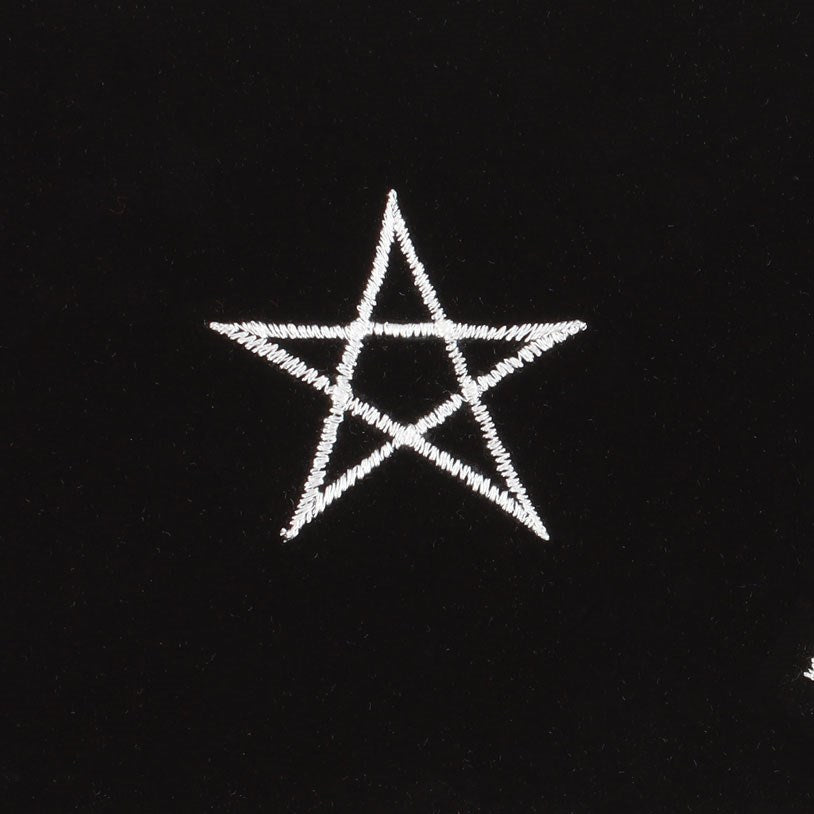 Embroidered Pentacle Pendulum Mat | Pendulum Mat | Divination Tools | Decision Maker | Altar Cloth