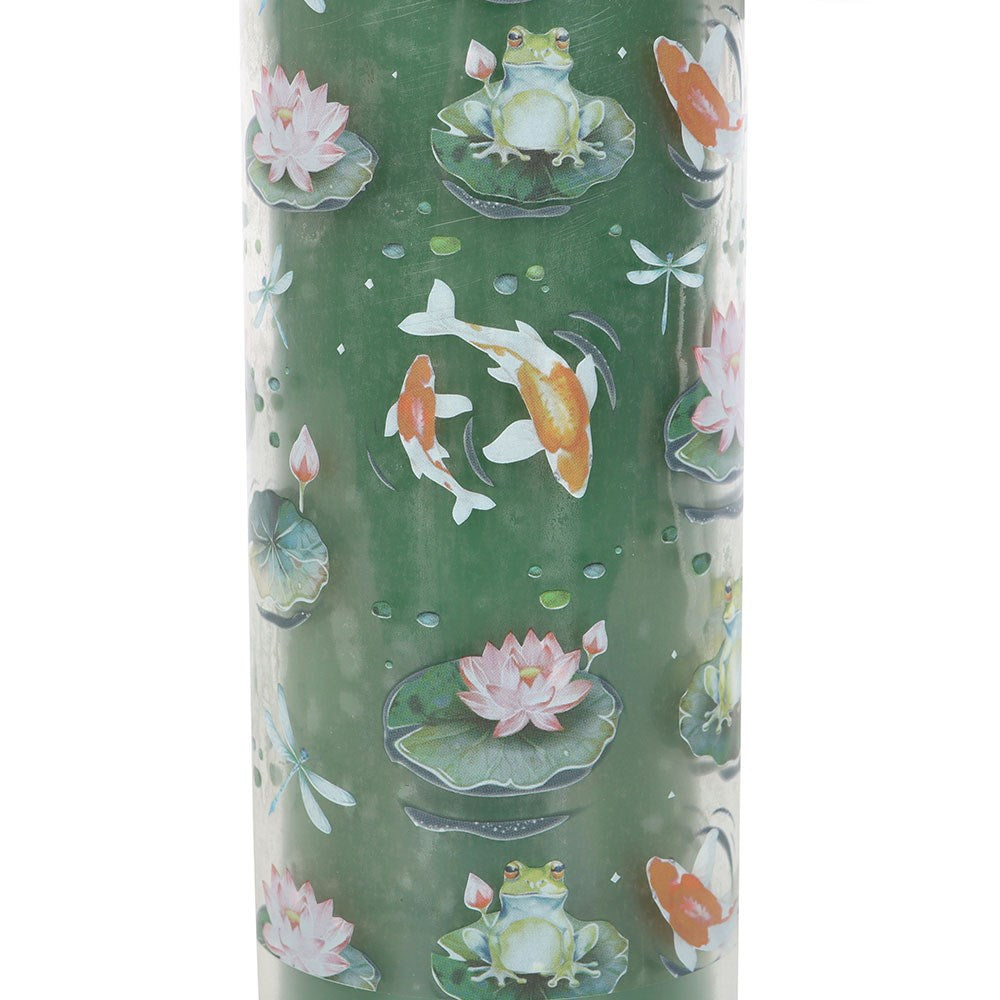 Pond Print Oriental Jasmine Tube Candle | Gift | Altar Candle | Jasmine Fragrance