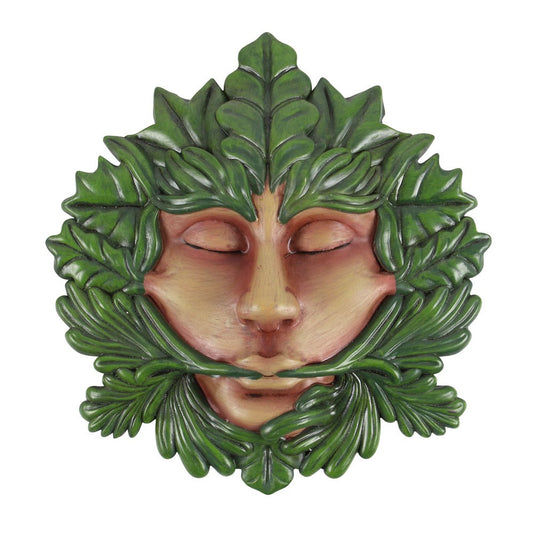 Green Goddess Resin Wall Plaque – Spirit of the Trees Collection | Hanging Decorations | Garden Home Decor