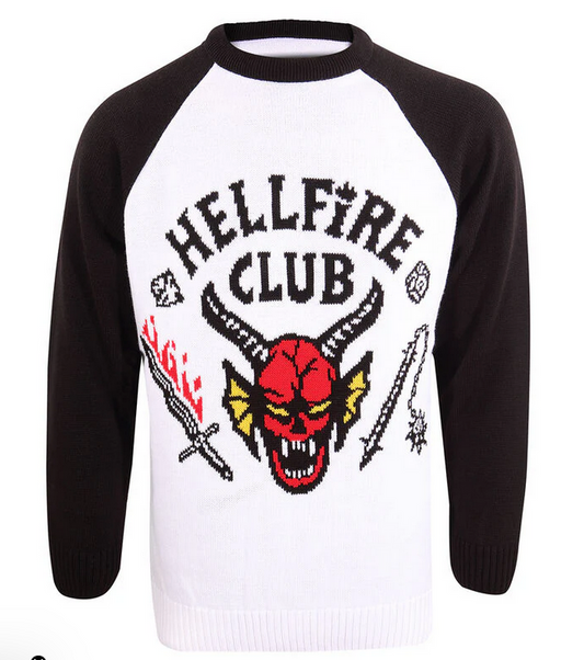 Official Hellfire Club Knitted Jumper | Stranger Things Sweater for Fans