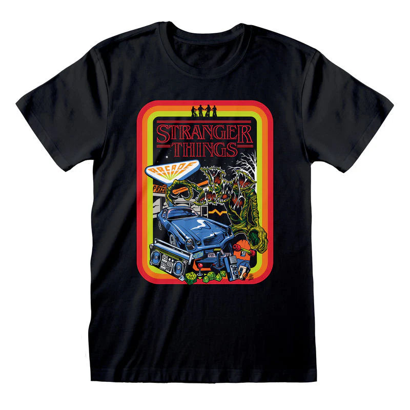Stranger Things | Retro Border | T-Shirt – Officially Licensed