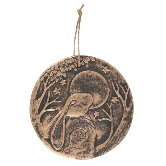 Terracotta Hare Plaque | By Lisa Parker | Wall Hanging | Cottage Core | Wicca