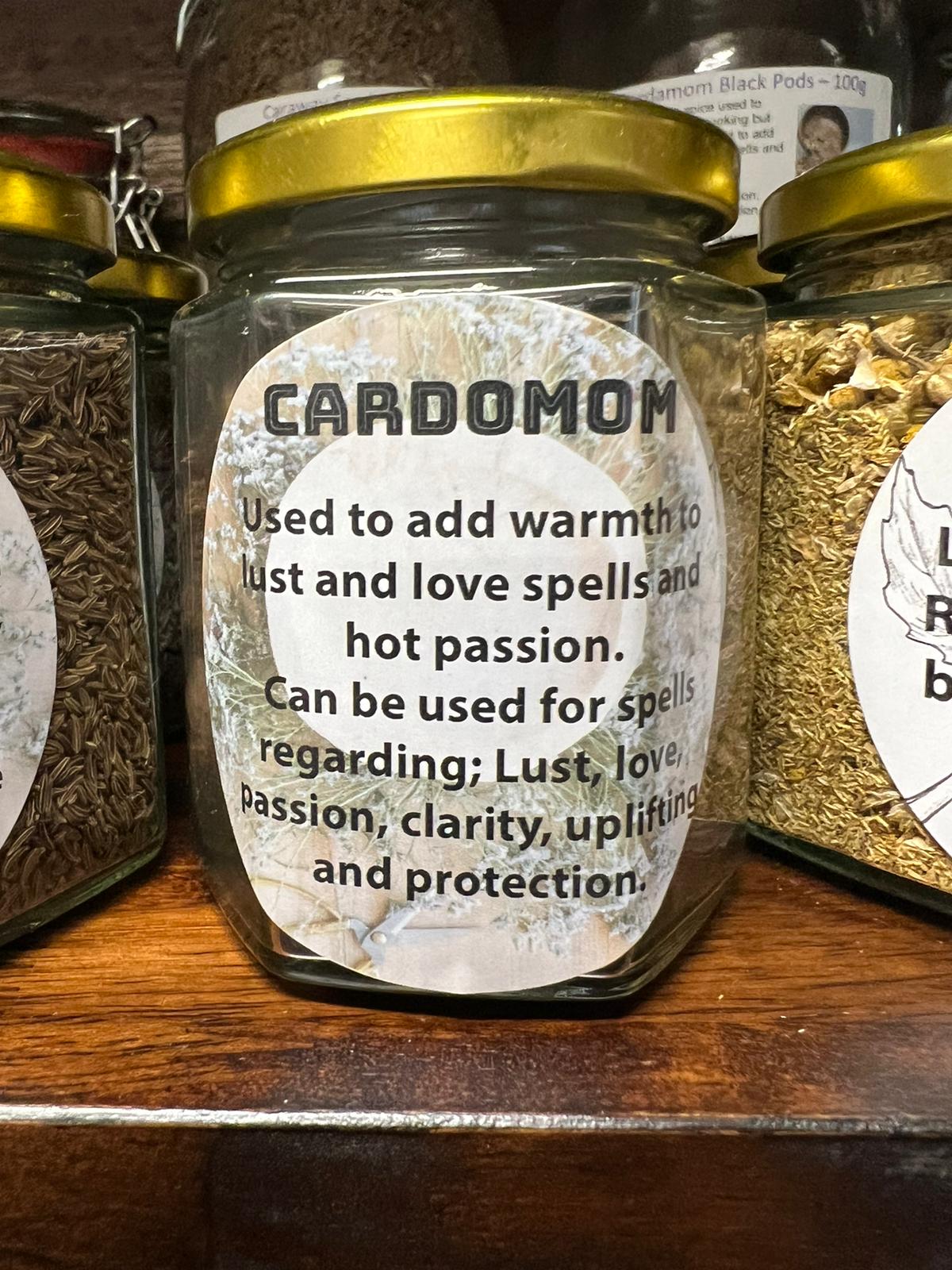 Cardamom Black Pods | 50g in Jar | Herb | Herbwork | Spell Reagent ...