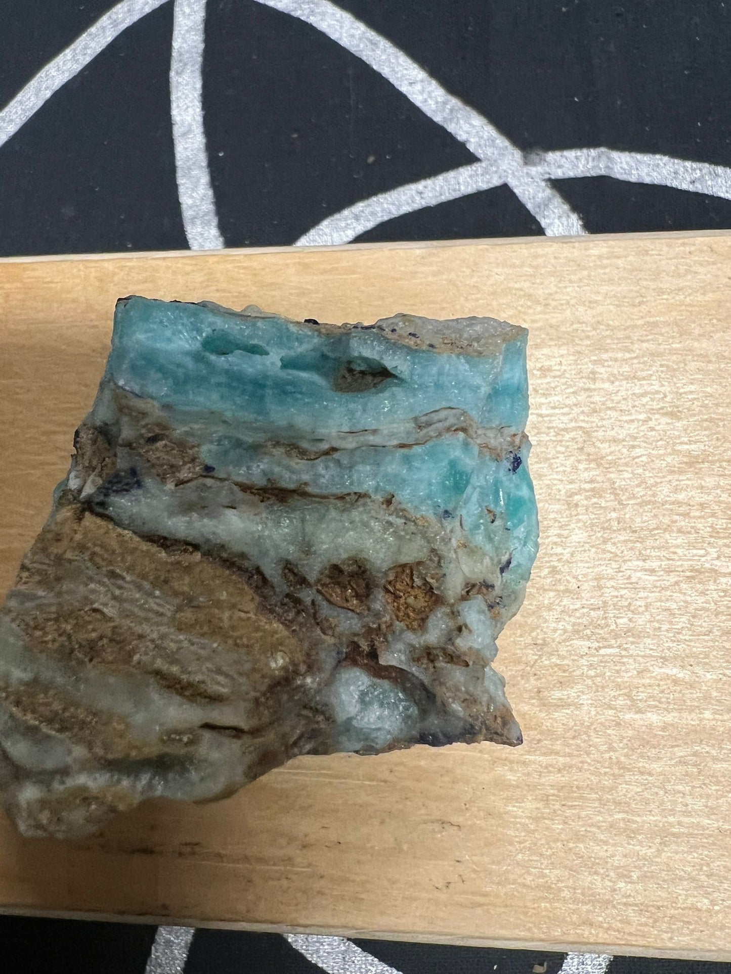 Lemurian Aquatine Calcite | Rough Stone | 150g