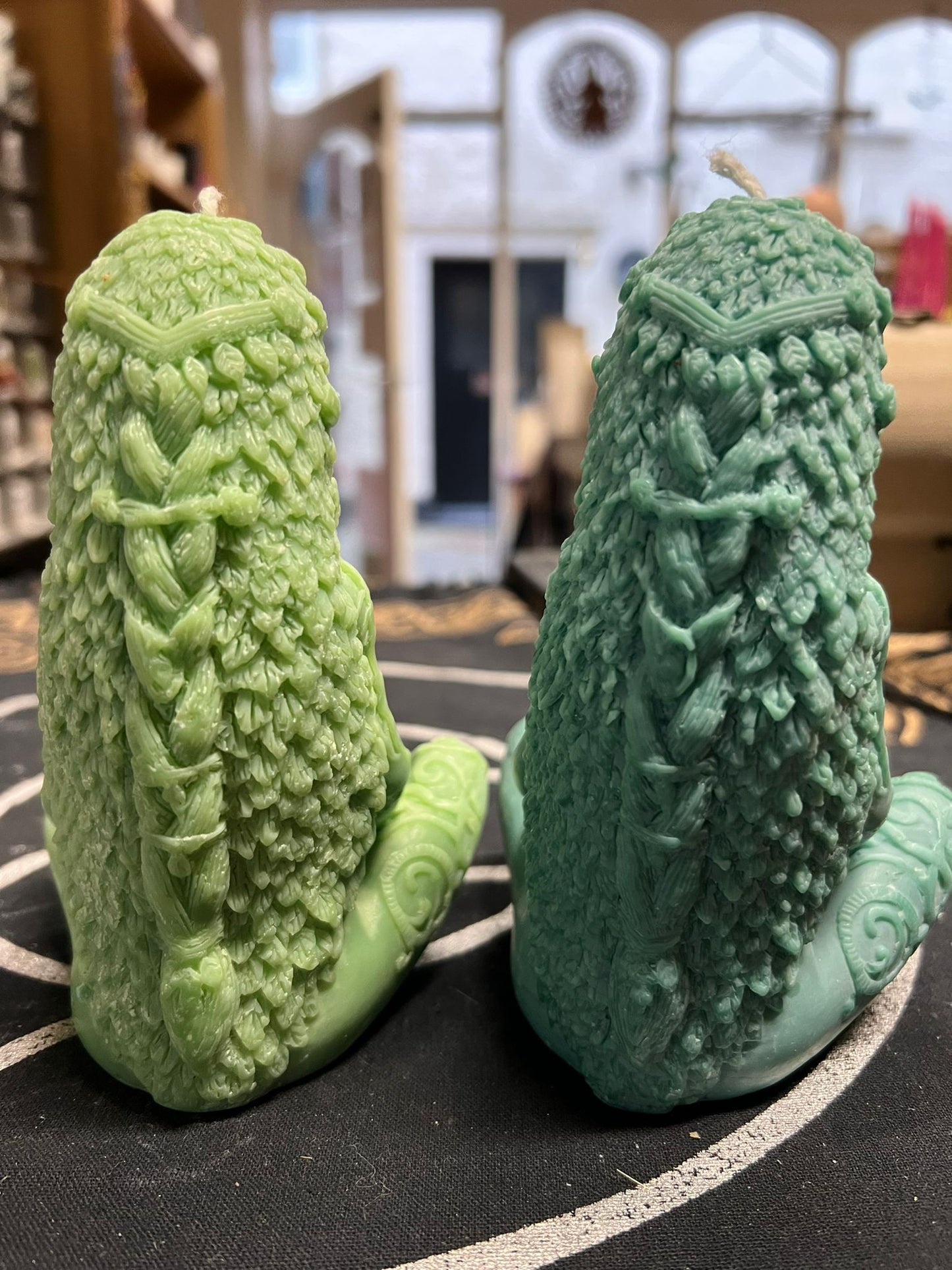 Gaia Candle | Mother Earth Pillar Candle | Two scents | Altar Candles | 15cm
