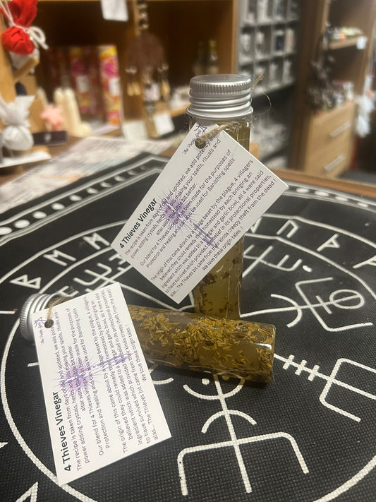 Four theives Vinegar | conjure | Witch Oil | Spell Reagent | Warding | Banishing