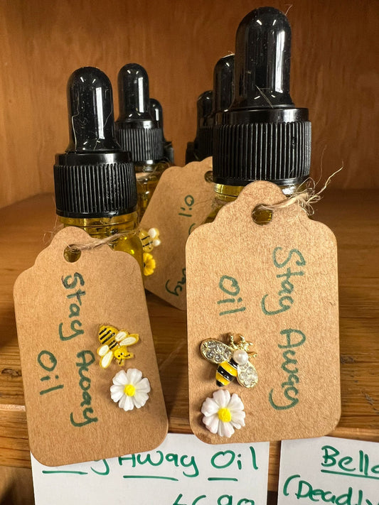 Stay Away Oil |  Protection Oil | Anointing Oil | Spell Reagent | Purple Spell Apothecary