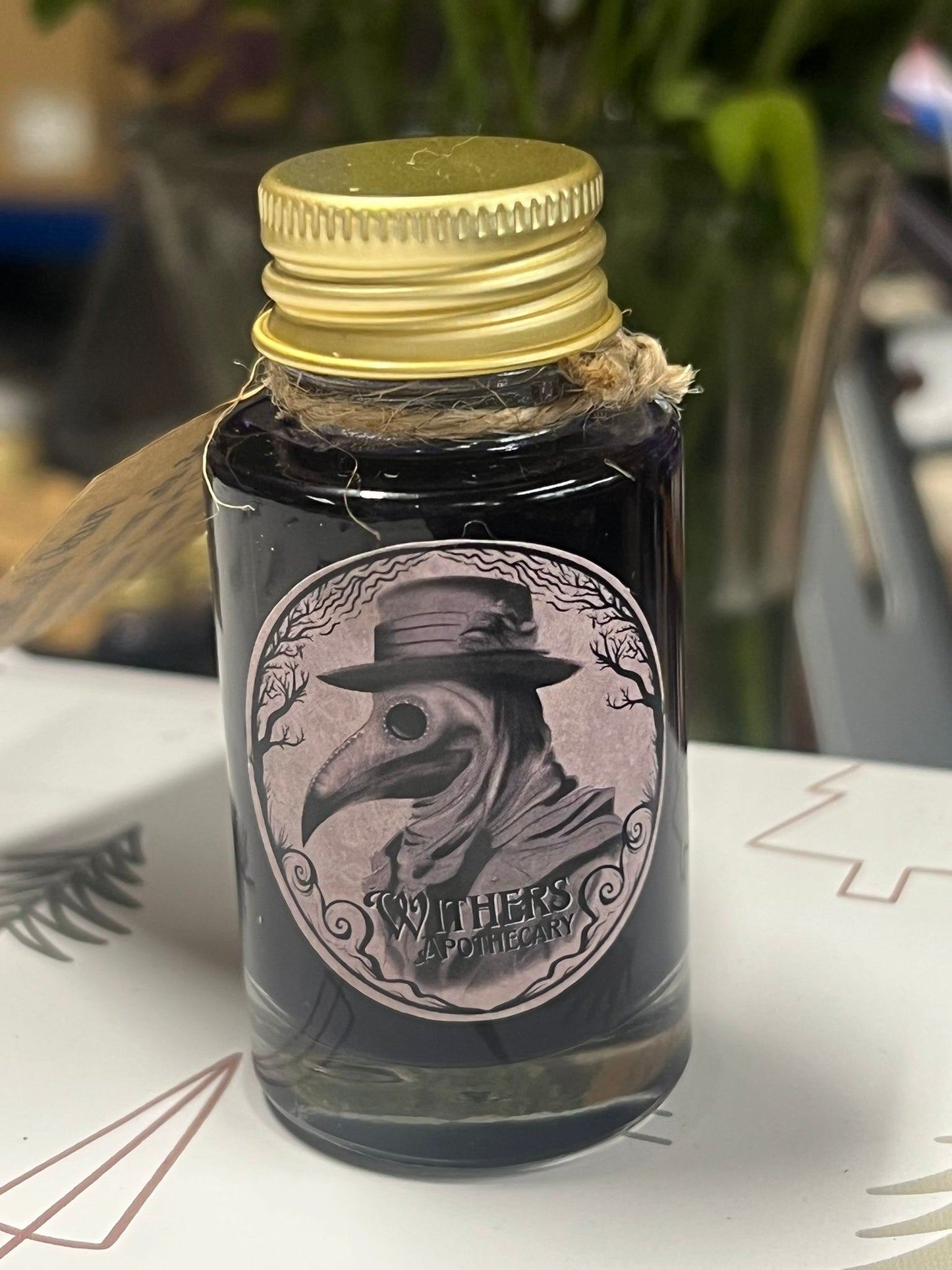 Celestial Rain Botanical Ink | Magical Ink | Butterfly Pea Flower | Handmade by Master Herbalist | Withers Apothecary | The Alchemy of Clarity and Transformation