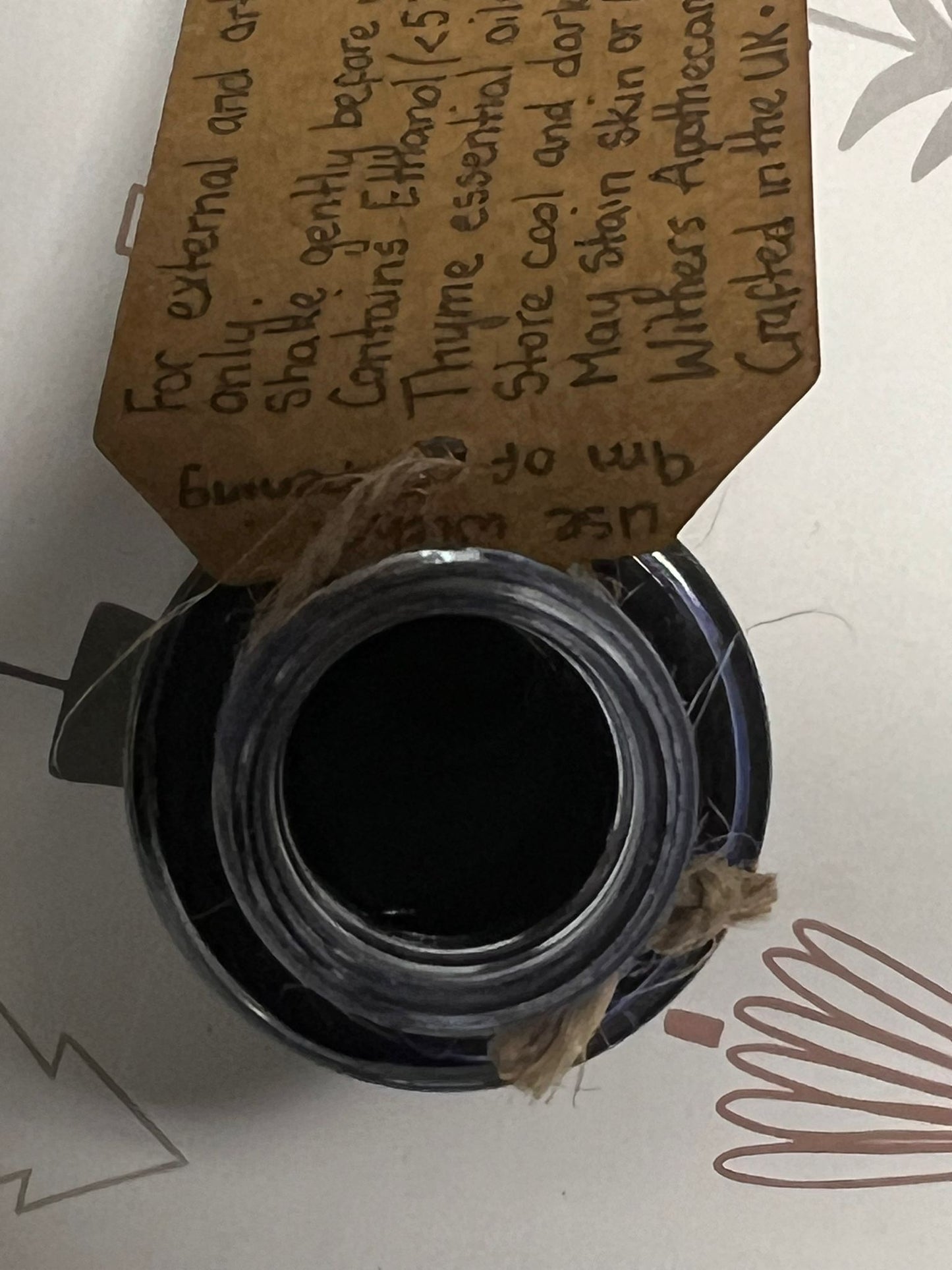 Celestial Rain Botanical Ink | Magical Ink | Butterfly Pea Flower | Handmade by Master Herbalist | Withers Apothecary | The Alchemy of Clarity and Transformation