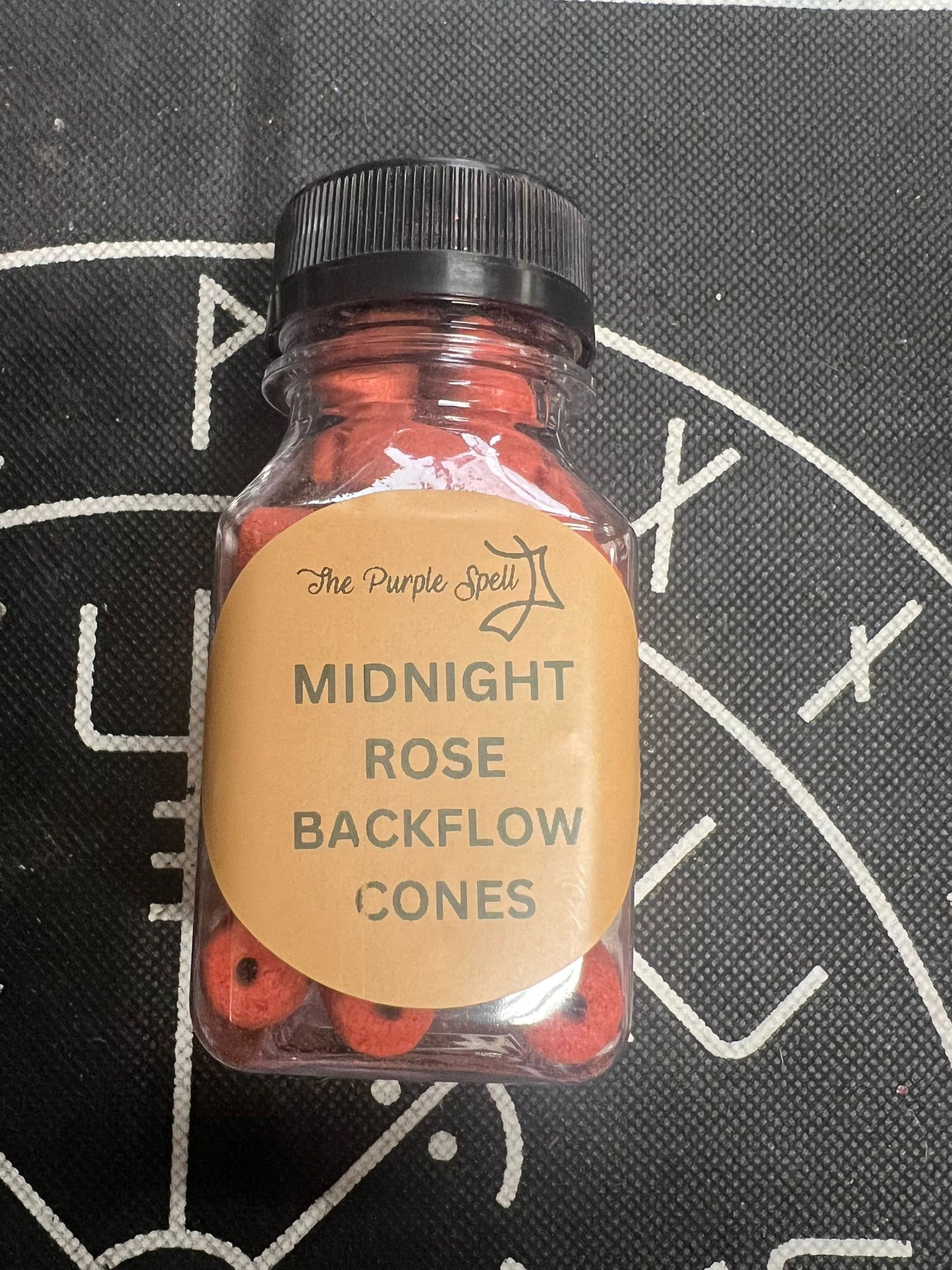 Back Flow Incense Cones | Midnight Rose | Approx 23 Cones | Home Fragrance