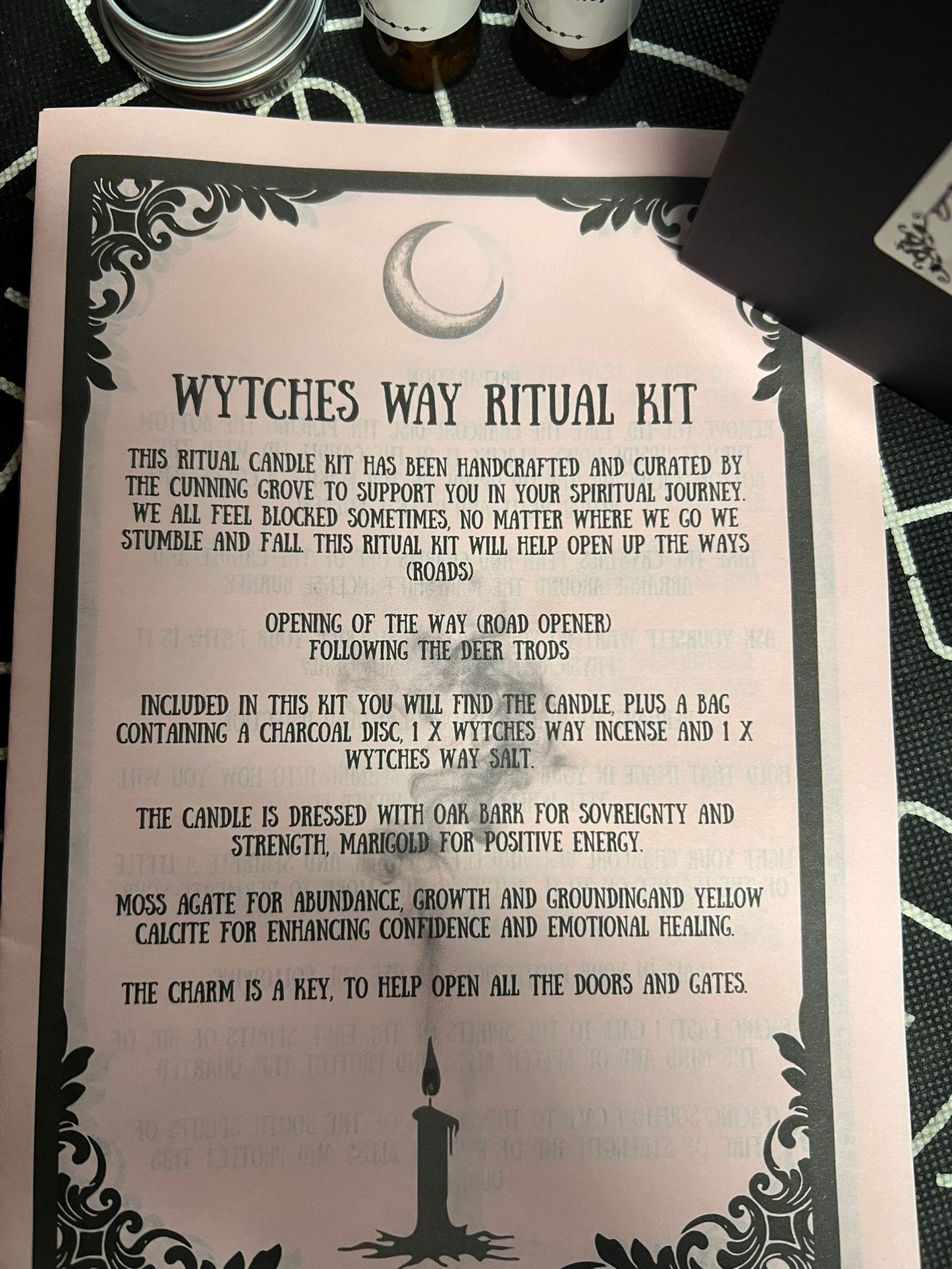 Wytches Way Candle Ritual Kit | The Cunning Grove | Road Opener | Spell Kit | Witchcraft | Pagan