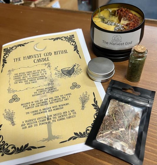 The Harvest God | Lammas / Lughnasadh  Candle Ritual Kit | The Cunning Grove | Spell Kit | Witchcraft | Pagan | Spell Candle
