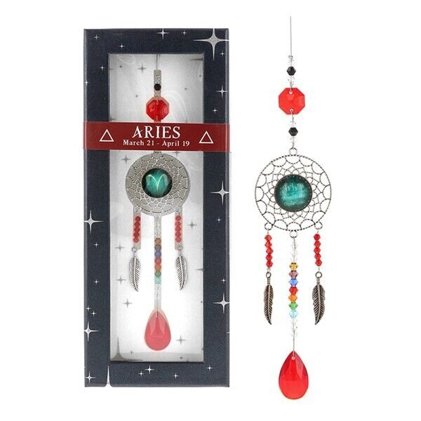 Crystal Zodiac Star Sign Suncatcher - Aries | Star Signs | Astrology | Hanging Decor