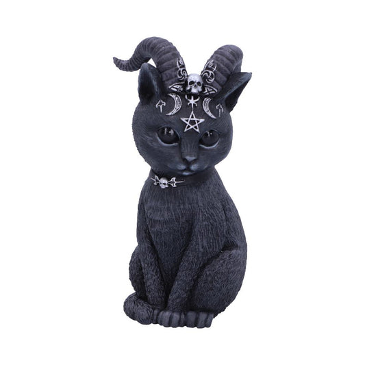 Pawzuph Horned Occult Cat Figurine | 11 cm | Cult Cuties | Nemesis Now | Goth Decor