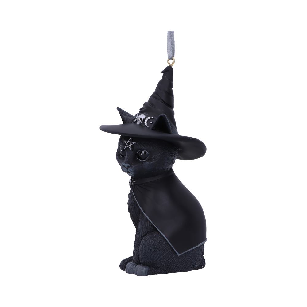Purrah Ornament | Black Witch Cat Hanging Decorative Ornament | 11.5cm | Cult Cuties