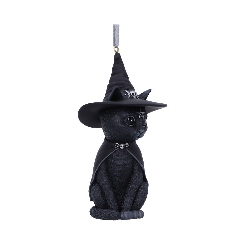 Purrah Ornament | Black Witch Cat Hanging Decorative Ornament | 11.5cm | Cult Cuties