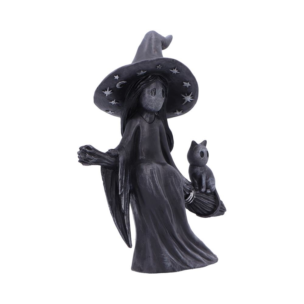 Little Souls | Beam Witch on Broom Figurine | 15cm | Witch Figurine | Nemesis Now